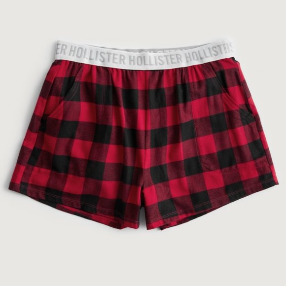 Flannel Sleep Boxer Shorts - Picture 1 of 2